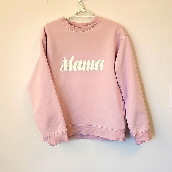 Brunette The Label Sweaters - Brunette the label lilac MAMA crewneck pullover sweater size M/L